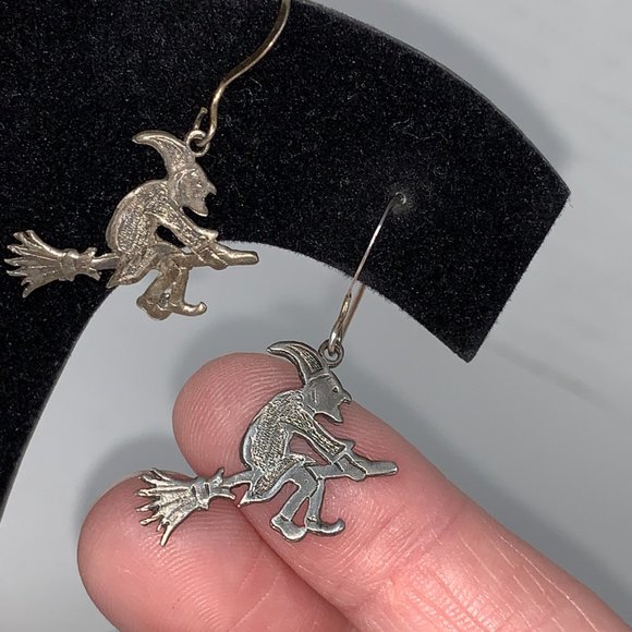 Sterling Silver Witch Earrings - Picture 5 of 15